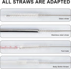 Straw Cleaner Brushes Sets, 12 Pieces 8.2 Inch Botthle Cleaning Brush and Nylon - Image 2