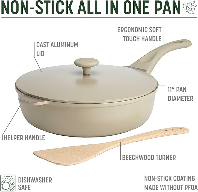 Goodful All-in-One Pan, High-Performance Cast Construction, Dishwasher Safe - Image 4
