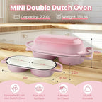 YONILL Mini Double Dutch Oven for Sourdough Bread Baking - Image 3