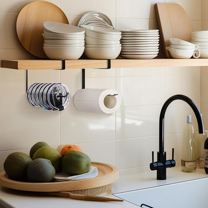 2 Pack Tumbler Lid Organizer, Horizontal Tumbler Lid Storage Hook Up to 20 Lids - Image 6
