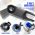 Holikme 6 Pack Bottle Brush Tube Set, 3 Straw Brushes, Portable 3-in-1 Bottle - Image 3