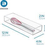 iDesign Clarity Plastic Drawer Organizer, Storage Container - Image 3