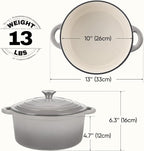 6 Quart Dutch Oven Pot with Lid, Non Stick Enameled Cast Iron Dutch Oven - Image 3