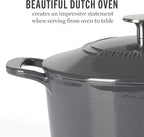 Martha Stewart Gatwick 4 Quart Enamel Cast Iron Dutch Oven - Image 3