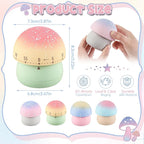 Amylove 4 Pieces Cute Kitchen Timer Animal Mechanical Manual 60 Minutes Loud - Image 2