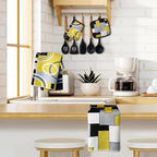 Jingmore 6 Pcs Kitchen Decor Set Accessory Farmhouse Kitchen Towels Pot Holders - Image 3