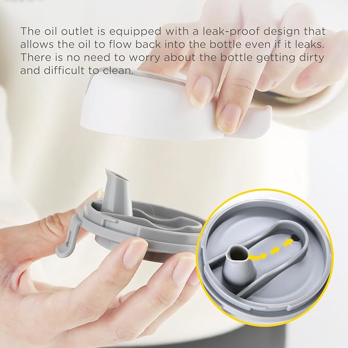 Auto Flip Glass Olive Oil Dispenser, Dispenser - Image 6