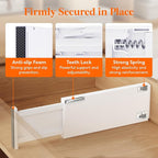 Lifewit 10 Pack 5" High Drawer Dividers 34-56cm/13.5-22" Adjustable Drawer - Image 3
