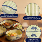 2 Pack Ceramic Baking Dish, 6.7-inch Vintage Fish Design Square Baking Dishs - Image 6