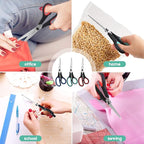 Scissors All Purpose, iBayam 8" Heavy Duty Scissors Bulk 3-Pack, 2.5mm - Image 6