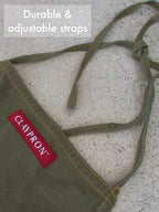 OLIVE GREEN, the original split apron - Image 7
