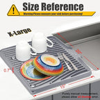 TIKNIK Silicone Dish Drying Mat, Stone Drying Mat - Image 2