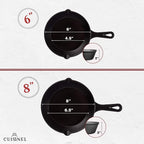 Cuisinel Cast Iron Skillets Set - Image 4
