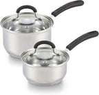 Cook N Home 1 & 2 Quart Stainless Steel Saucepan Sets by CookNHome
