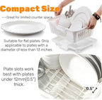 Noamus 2-Piece Plastic Dish Drying Rack, Heavy Duty Sink Set Dish Rack - Image 3
