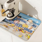 Custom Dish Drying Mat for Kitchen Counter Design Your Photo Text Business Logo - Image 7