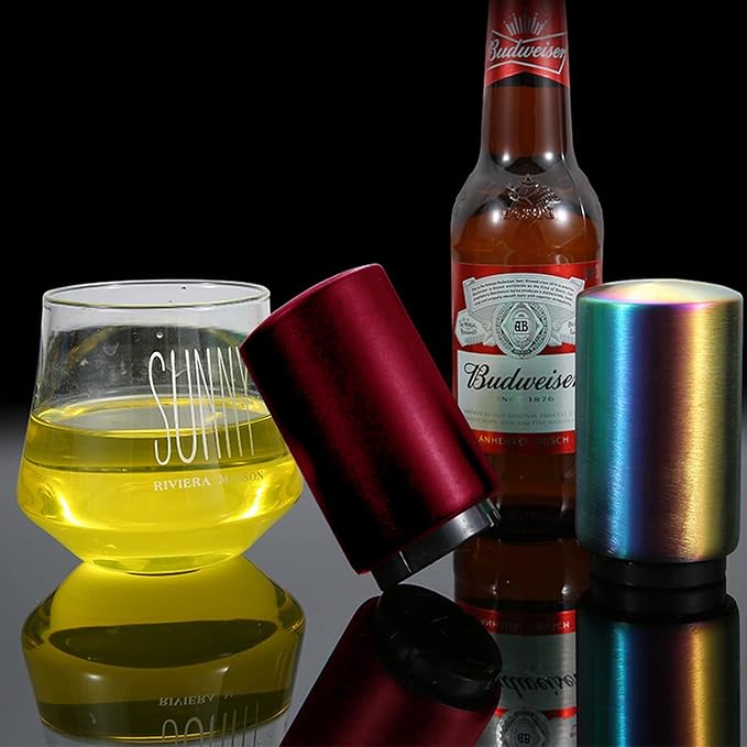 Stocking Stuffers Gift for Dad Mom, YUDANSI Push Down Bottle Opener, Automatic - Image 7