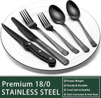 EWFEN 24-Piece Black Silverware Set - Image 5