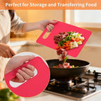 Luckyiren Kitchen Cutting Board Set of 6, Plastic Cutting Boards - Image 3