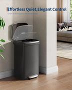 Garvee 13 Gal / 50L Large Plastic Trash Can - Image 4