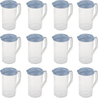 Sterilite 2 Quart Clear Round Plastic Pitcher, Dishwasher Proof by Sterilite