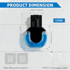 2Pack Automatic Soap Dispenser Touchless, Rechargeable Liquid Soap Dispenser - Image 2