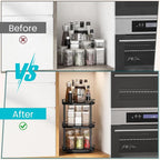 Snughome Lazy Susan Organizer, 3 Tier Rotating Spice Rack - Image 9