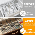 SpaceAid Bamboo Drawer Dividers - Image 2
