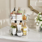LAMU 12inch 2 Tier Lazy Susan Turntable Organizer Rotating Spice Rack - Image 7