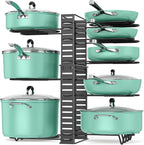ORDORA Pots and Pans Organizer under Cabinet, 8 Tier Pot Organizers Rack by ORDORA