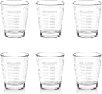 SAIAOKJ Shot Glasses Measuring Cup Set 6 Pack Espresso Shot Glasses Liquid by SAIAOKJ