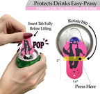 Soda Can Tab Opener Mini Soda Can Cover Easy Tab Opener and Drink Protector - Image 2