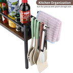 Meangood Spice Rack Shelf for Kitchen Stove, Over the Stove Shelf - Image 5