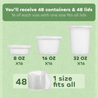 JoyServe 48 Sets Deli Containers - Image 2