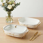 12" x 8" Ceramic Casserole Dish - Image 4