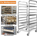 lopeztek 10-Tier Quarter & Half Sheet Pan Rack - Image 4