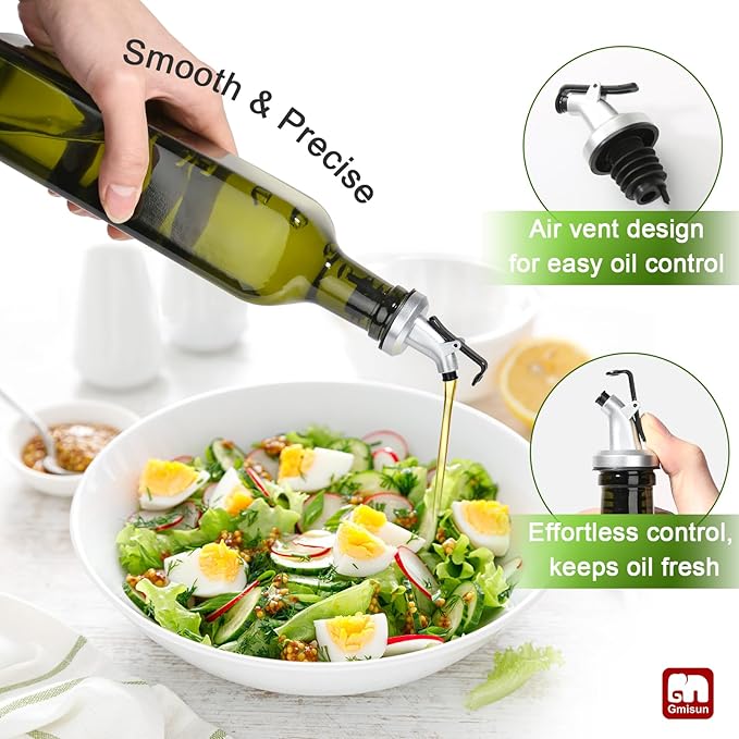 GMISUN Olive Oil Dispenser Bottle 2 Pack, Olive Oil Dispenser - Image 3