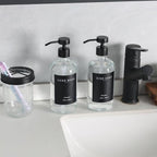 Ronasip Set of 5 Kitchen Soap Dispenser Set 16 Oz Glass Hand Dish Soap Dispenser - Image 8