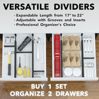 SpaceAid Bamboo Drawer Dividers - Image 5