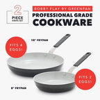 GreenPan x Bobby Flay 2 Piece- 8” and 10” Nonstick Frying Pan Skillet Set - Image 3