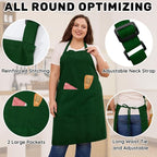 2 Pcs Plus Size Chef Apron, Unisex Professional Apron - Image 5