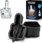 Middle Finger Ice Cube Mold – Large Reusable Silicone Tray by Unknown