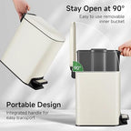 TIPGO Slim Bathroom Trash Can - Image 4