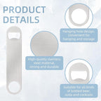 100 Pack Flat Beer Bottle Opener 7 inch Stainless Steel Flat Bottle Opener Beer - Image 3