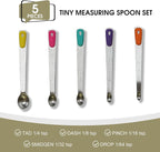 Mini Measuring Spoons Set, Tiny Stainless Steel Measure Teaspoons - Image 2