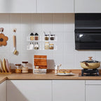 Acrylic Spice Rack Wall Mount-6 Inch, 4 Pack Hanging Seasoning Rack Organizer - Image 5