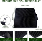 Silicone Dish Drying Mat 16x13, Food-Grade Silicone, Easy Clean Pad - Image 8