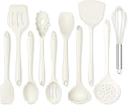 Onader Kitchen Cooking Utensils Set of 10, Silicone Utensils Set by Onader