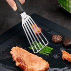 MIU Fish Spatula Stainless Steel, Slotted Flexible Metal, Lightweight Barbecue - Image 4