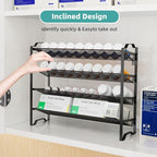 Simple Trending 2 Pack 4 Tier Spice Rack Organizer, Stackable Kitchen Counter - Image 7